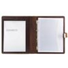 Geen Merk JU-31515 Documentenmap Alassio A4. 4 Ringsmechaniek Leer Bruin 36x28x4