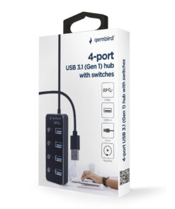 Gembird Gmb Hub 3.1 4-poorts U3p4p-01
