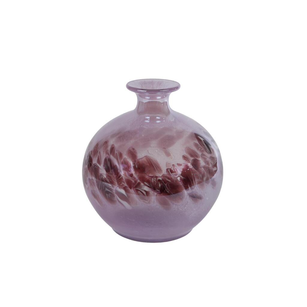 Glazen Vaas Orla 22x22x23.5 cm Paars