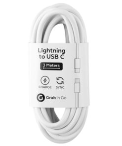 GrabNGo Gng Laadk.usb-c>lightn.3m Wit