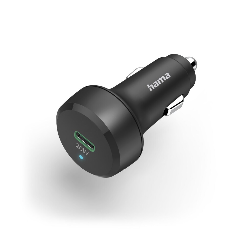 Hama Auto-snellader USB-C Power Delivery (PD)/Qualcomm&reg; 20 W Zwart