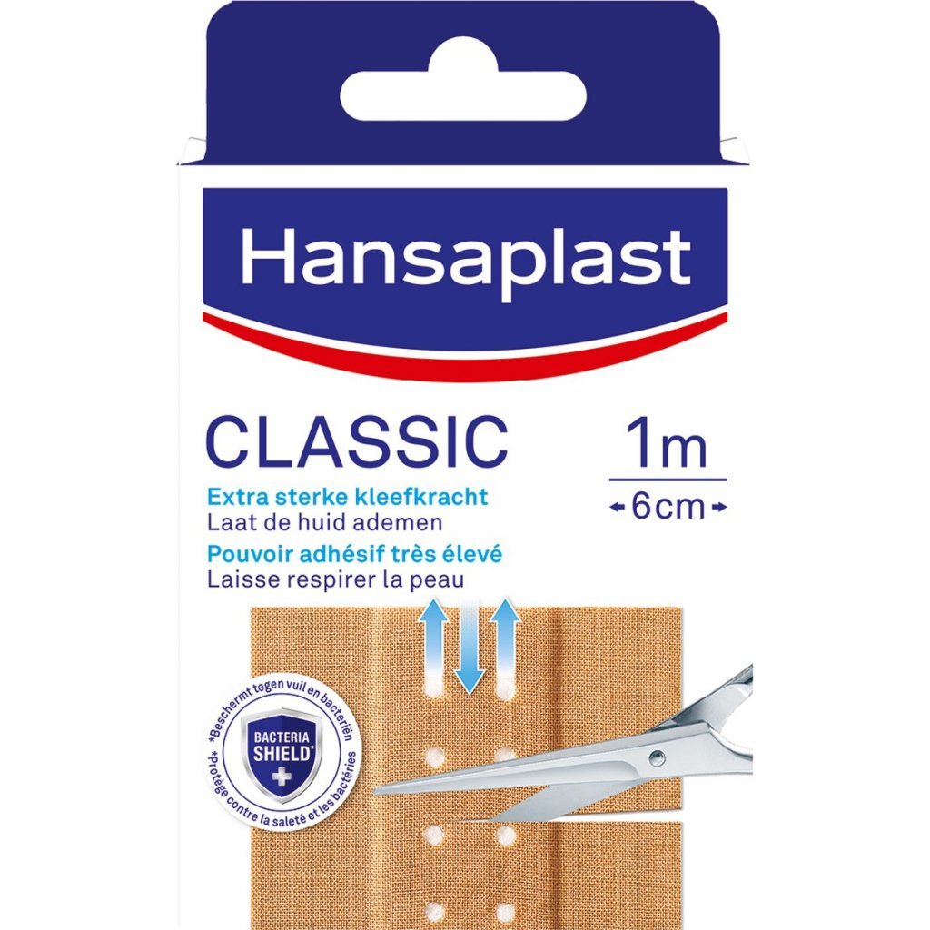Hansaplast Classic Pleisters 100x6 cm Huidskleur