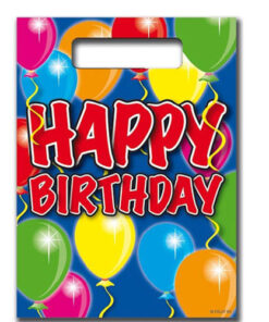 Happy Birthday Feestzakjes 8 Stuks