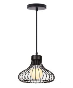 Homestyle Pro MK013-B Industriële Hanglamp 23x20 cm Zwart/Metaal