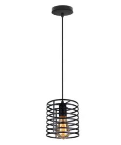 Homestyle Pro MK014-B Industriële Hanglamp 16x19 cm Zwart/Metaal