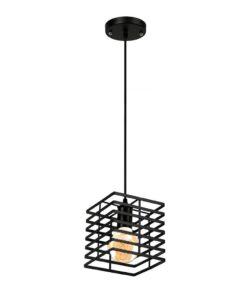 Homestyle Pro MK015-B Industriële Hanglamp 15x18 cm Zwart/Metaal