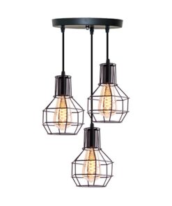 Homestyle Pro MK021-B Industriële Hanglampen Zwart/Metaal