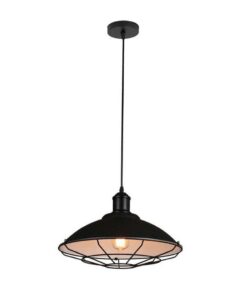 Homestyle Pro MK106-BB Industriële Hanglamp 40x25 cm Zwart/Wit/Metaal