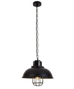 Homestyle Pro MK107-BB Industriële Hanglamp 33x26 cm Zwart/Metaal