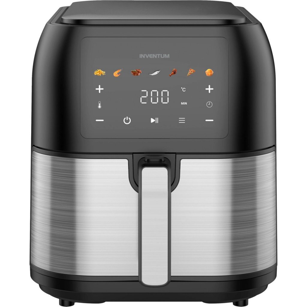 Inventum GF801HLDB Airfryer 8L 1700W Zwart/RVS