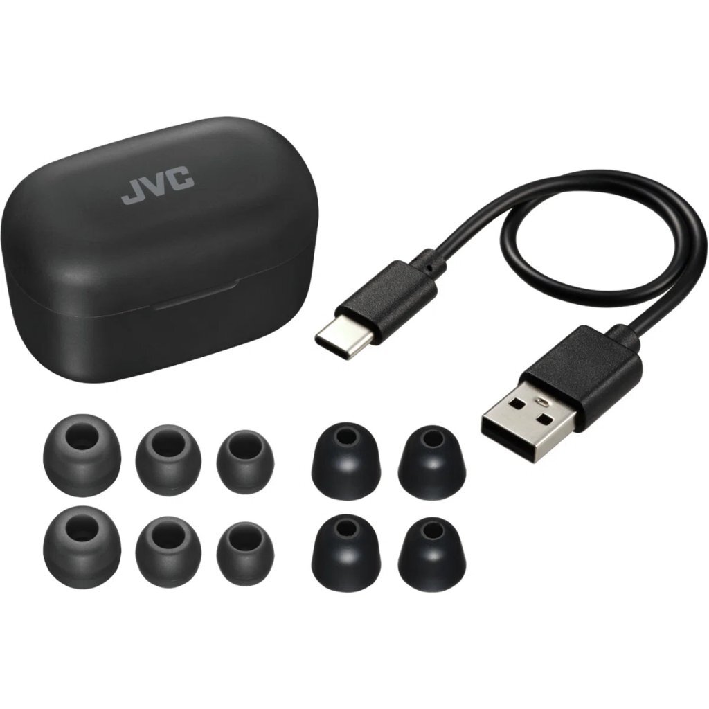 JVC HA-A25T Memory Foam Oordopjes met Noise Cancelling Zwart - Afbeelding 4
