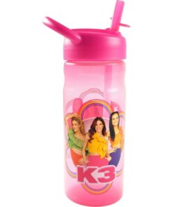 K3 Drinkfles 500 ml Roze/Transparant