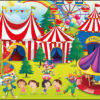 Kangaro K-0014D109 Bureauonderlegger PP 38x58cm Dessin Circus