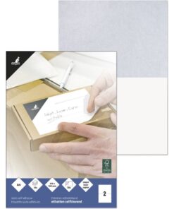 Kangaro K-210148-25 Etiket ILK 21x14.8 cm 25 Vel 2 Etiketten per Vel