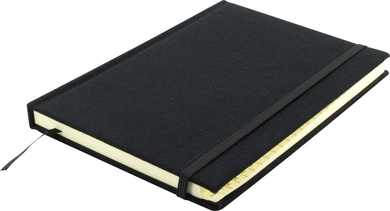 Kangaro K-5105 Alfabetboek A5 A-Z Linnen Hard Cover Zwart