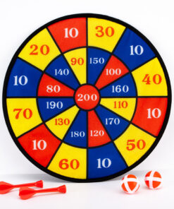 Klittenband Dartbord + 2 Darts en 2 Balletjes