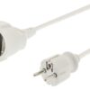 K&ouml;nig EC103F1WH Stroom Verlengkabel 3 M H05vv-f 3g1.5 Ip20 Wit