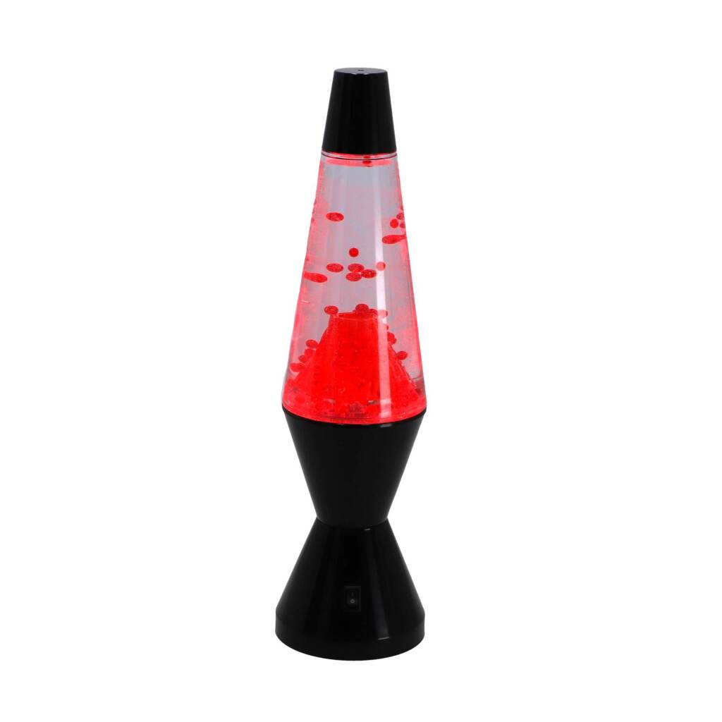 Lava Lamp Vulkaan Zwart/Rood