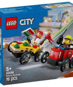 Lego City 60458 Pizzabestelwagen vs Brandweerauto