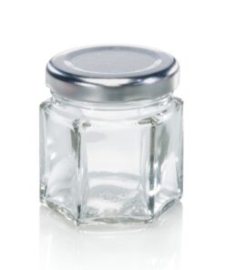 Leifheit 3208 Jampot Zeshoekig 47 ml Glas/Zilver