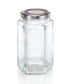 Leifheit 3212 Jampot Zeshoekig 1.7L Glas/Zilver