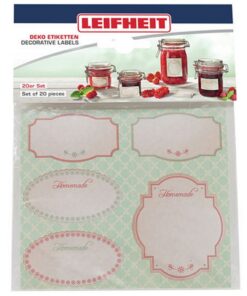 Leifheit 3217 Zelfklevende Deco-Etiketten 20 Stuks Pastel
