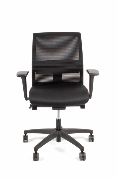 Linea Fabbrica Omnia 02 Zwart/Zwart Bureaustoel met 3D Armleuning - Afbeelding 3