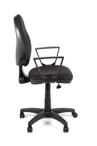 Linea Fabbrica Tiger 01 Zwart/Zwart Bureaustoel met Armleuning - Afbeelding 4