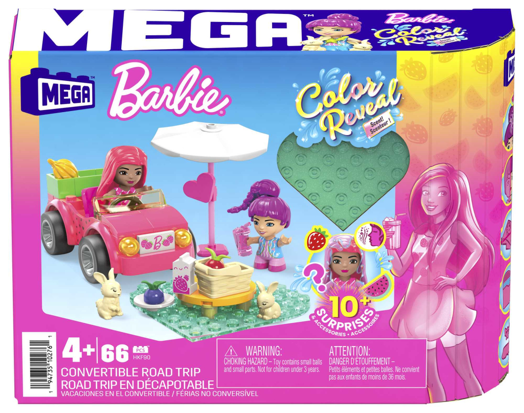 MEGA Barbie Color Reveal Cabrio Bouwspeelgoed - Afbeelding 4
