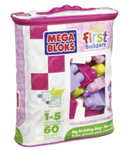 Mega Bloks First Builders Blokkentas 60 Stuks Roze