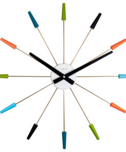 NeXtime NE-2610VI Wandklok 58cm Retro RVS Stil Uurwerk