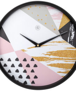 NeXtime NX-7354 Wandklok NXt Grace Dia 30cm Kunststof Zwart