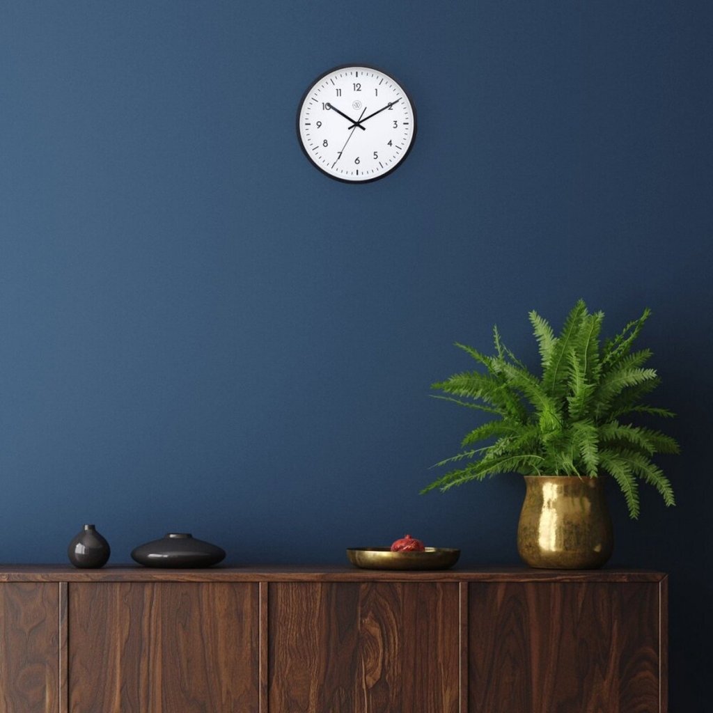 NeXtime NX-7369ZW Wandklok Easy Big 30 cm Zwart/Wit - Afbeelding 4