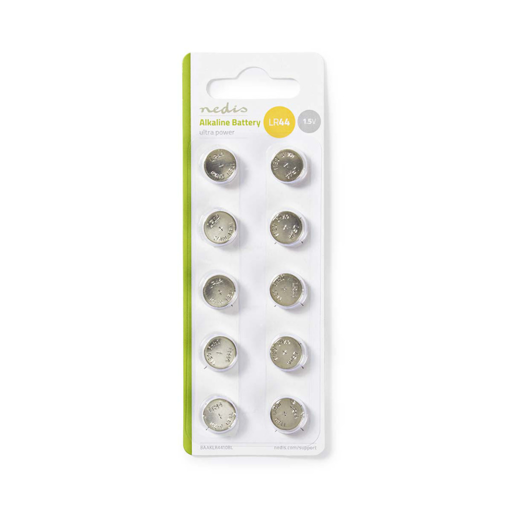 Nedis BAAKLR4410BL Alkaline Batterij Lr44 10 Stuks Blisterverpakking - Afbeelding 3