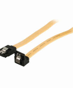 Nedis CCGP73255YE05 Datakabel Sata 6 Gb/s Sata 7-pins Female Met Vergrendeling - Sata 7-pins Female 90&deg; Gehoekt Met Vergrendeling 0