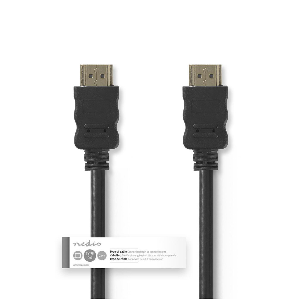 Nedis CVGT34000BK30 High Speed HDMI Kabel met Ethernet 3 m Zwart - Afbeelding 3