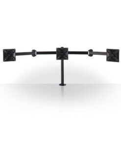 Nedis ERGOTMM100BK Ergonomische Monitorbeugel Drie Monitor-armen Draai- En Kantelbaar Zwart