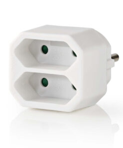 Nedis PSSPL200C1WT Stopcontactsplitter 2-weg Eurostopcontact Wit
