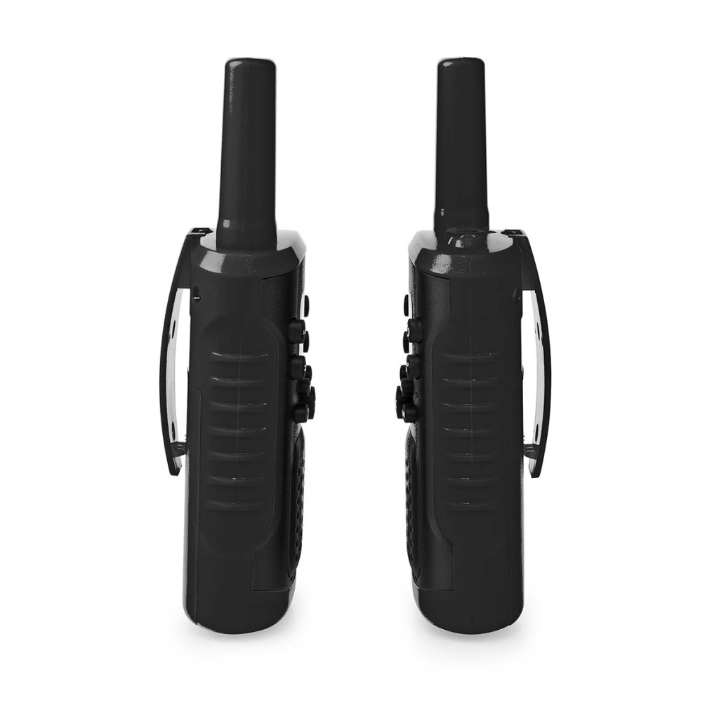 Nedis WLTK0610BK Walkie Talkie Set 2 Handsets Tot 6 Km Frequentiekanalen: 8 Ptt / Vox Tot 3 Uur Koptelefoonoutput 2 Headsets Zwart - Afbeelding 3