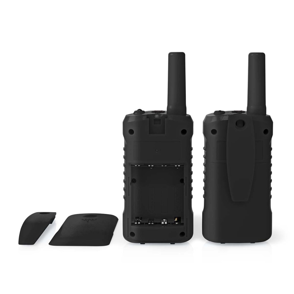 Nedis WLTK0610BK Walkie Talkie Set 2 Handsets Tot 6 Km Frequentiekanalen: 8 Ptt / Vox Tot 3 Uur Koptelefoonoutput 2 Headsets Zwart - Afbeelding 4