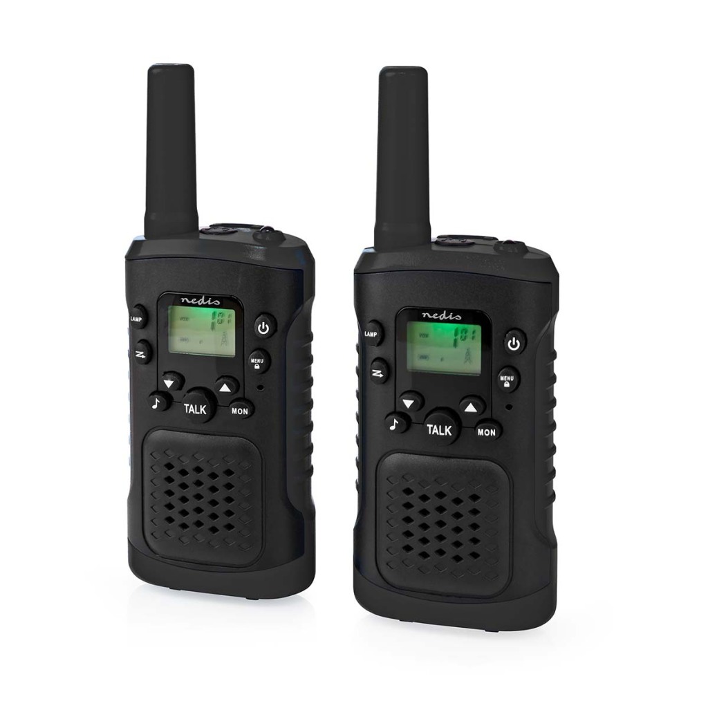 Nedis WLTK0610BK Walkie Talkie Set 2 Handsets Tot 6 Km Frequentiekanalen: 8 Ptt / Vox Tot 3 Uur Koptelefoonoutput 2 Headsets Zwart - Afbeelding 5