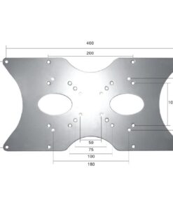 Newstar FPMAVESA400 Verloopplaat Zilver