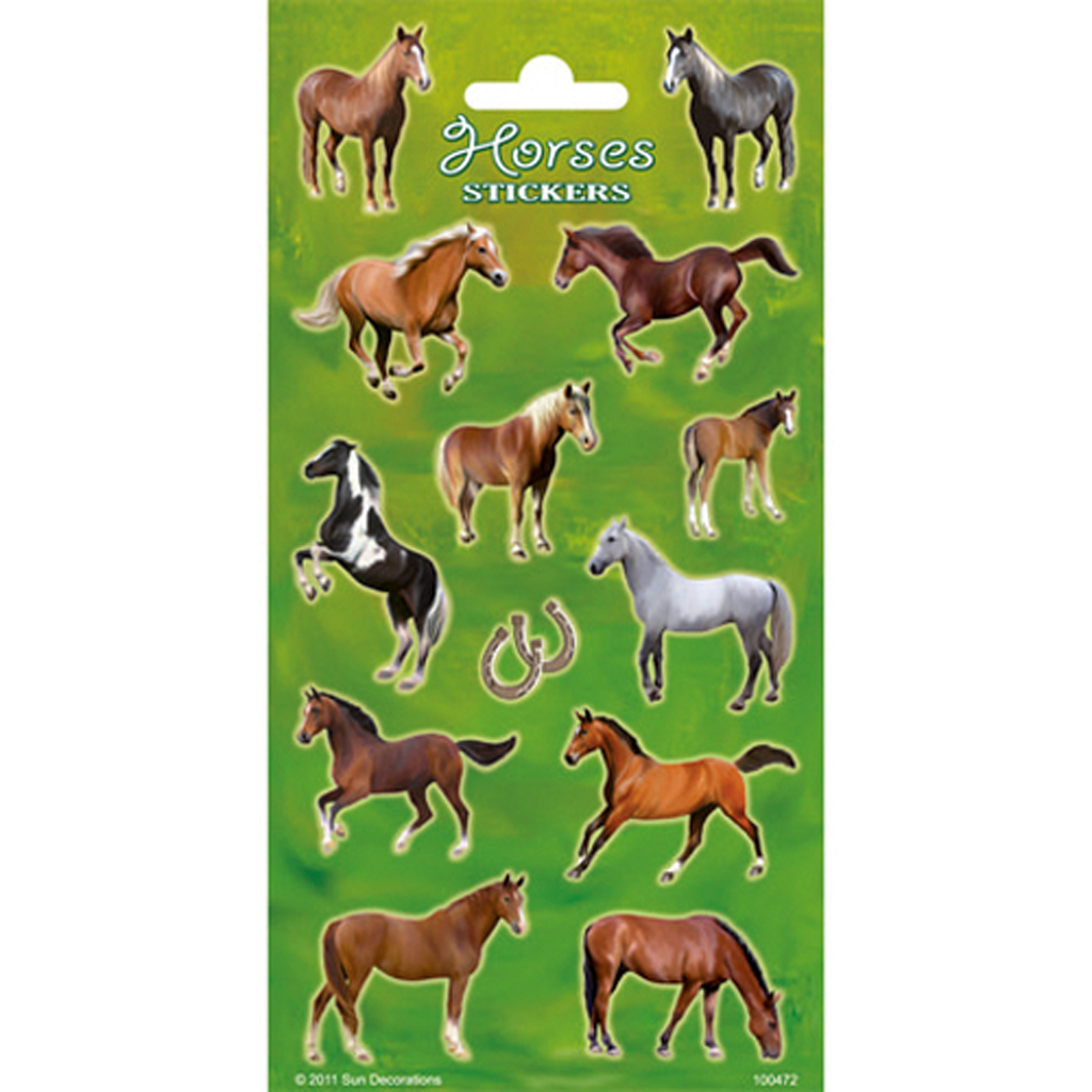 Paarden Stickervel Doos 10 Stuks
