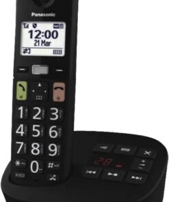 Panasonic KX-TGU130EXB Telefoon Single Dect Senioren Telefoon met Grote toetsen