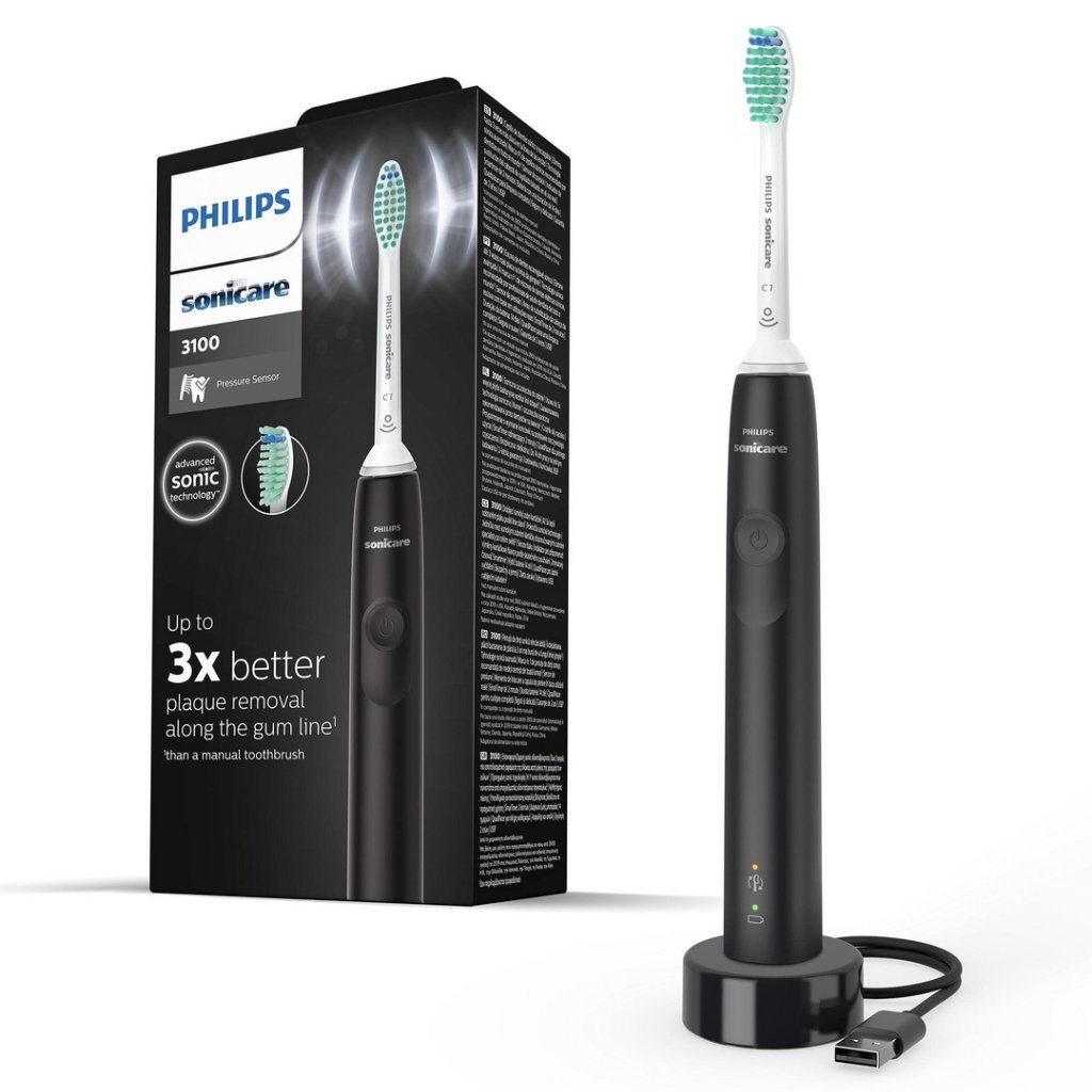 Philips HX3671/14 Sonicare 3100 Series Sonische Elektrische Tandenborstel Zwart