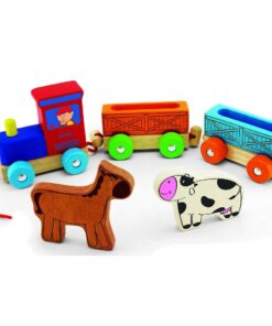 Pintoy Houten Dierentrein met Boerderijdieren