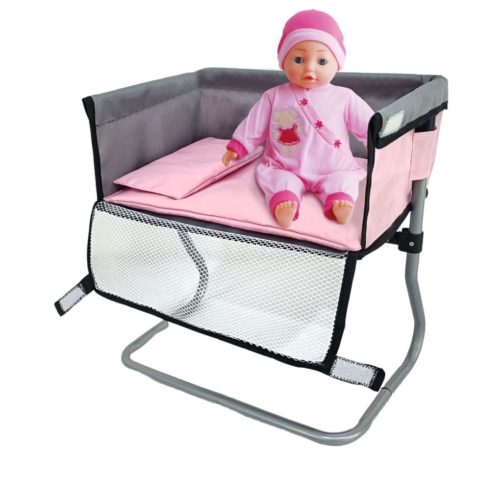 Poppen Verzorgingstafel 39x25x39 cm Grijs/Roze