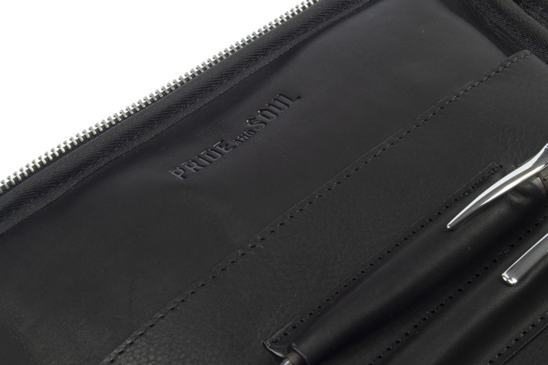 Pride and Soul JU-47533 Schrijfmap-tablethoes TERRA Zwart Leer - Afbeelding 3