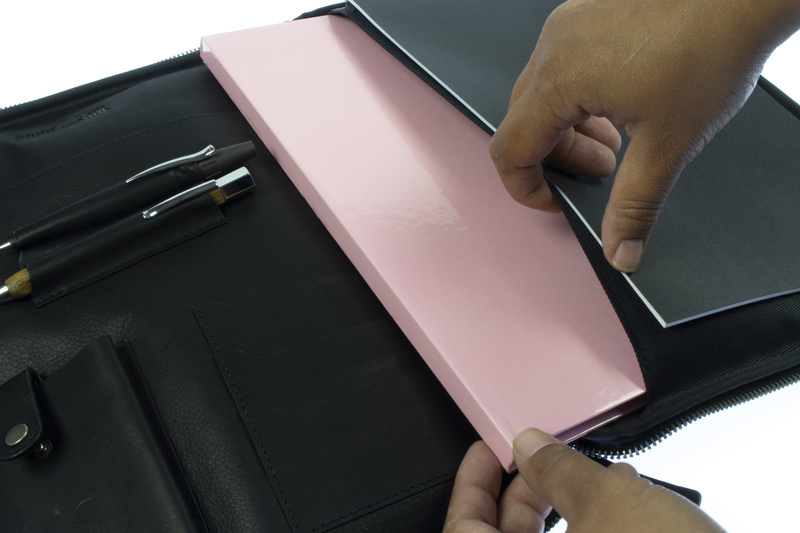 Pride and Soul JU-47533 Schrijfmap-tablethoes TERRA Zwart Leer - Afbeelding 4