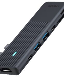 Rapoo 7in2 USB-C Multiport Adapter Zwart